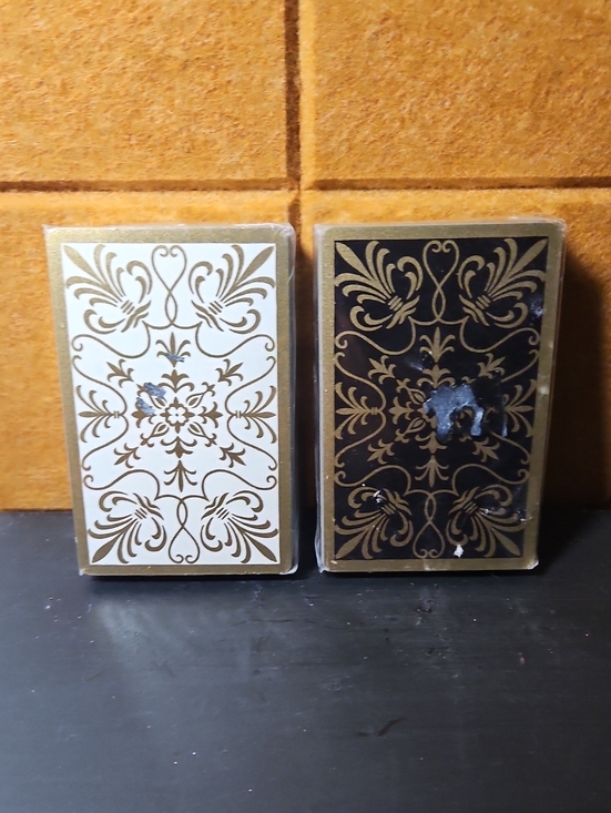 Other - 2 VTG Hoyle Plastic Coated PLAYING CARD Decks ~ JOKER ON SWAN